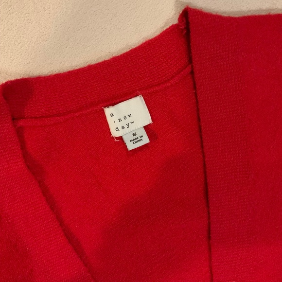 A New Day S Red Cardigan - Picture 2 of 6